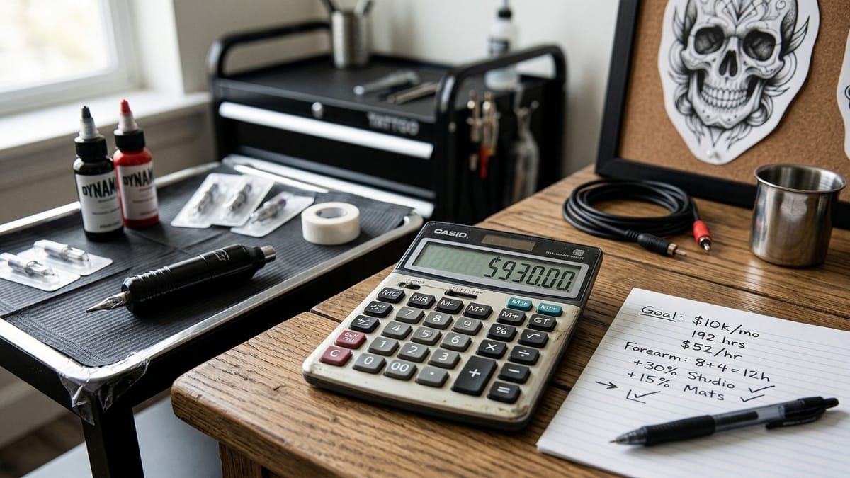 How to price a tattoo: a step-by-step formula for artists